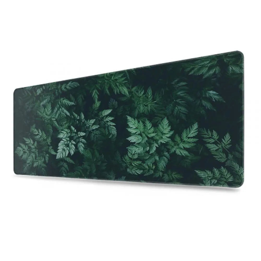 Green Tropical Plant Mouse Pad Gamer