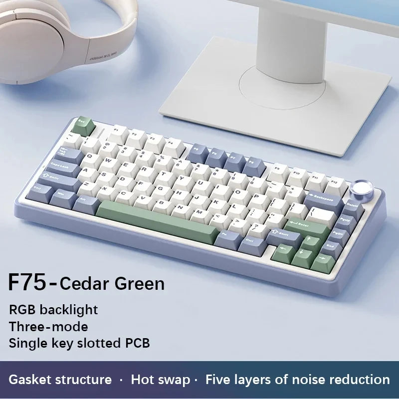 AULA F75 Bluetooth/Wired Gaming Mechanical Keyboard RGB